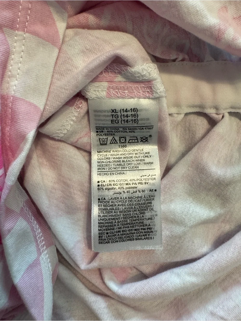 Old Navy Pink & White Barbie Checkerboard Tank